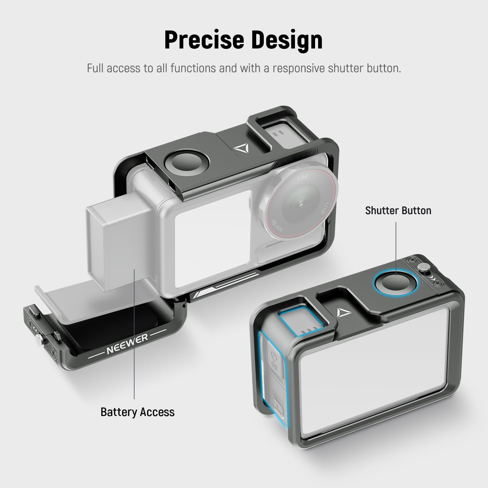Gdraco Xplorer Kit de préhension pour DJI Osmo Action 5 Pro/4/3 Poignée