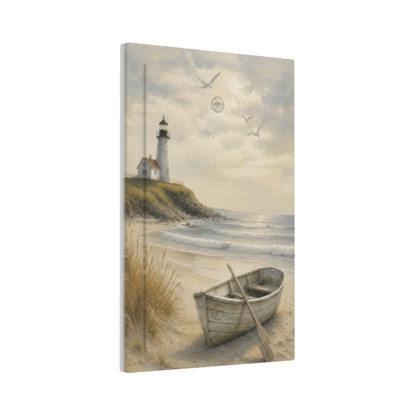 Thsanju Outlet Covers Coastal Lighthouse Boat No Device Light Switch Covers Decorative Nautical Beach Ocean 1 Gang Blank Electrical Wall Plate Switchplate Faceplate for Bathroom Bedroom Kitchen Decor