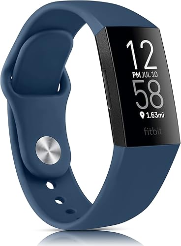Meliya Bandas de silicona para Fitbit Charge 4  Fitbit Charge 3 bandas para mujeres y hombres, correa de repuesto deportiva de silicona suave para
