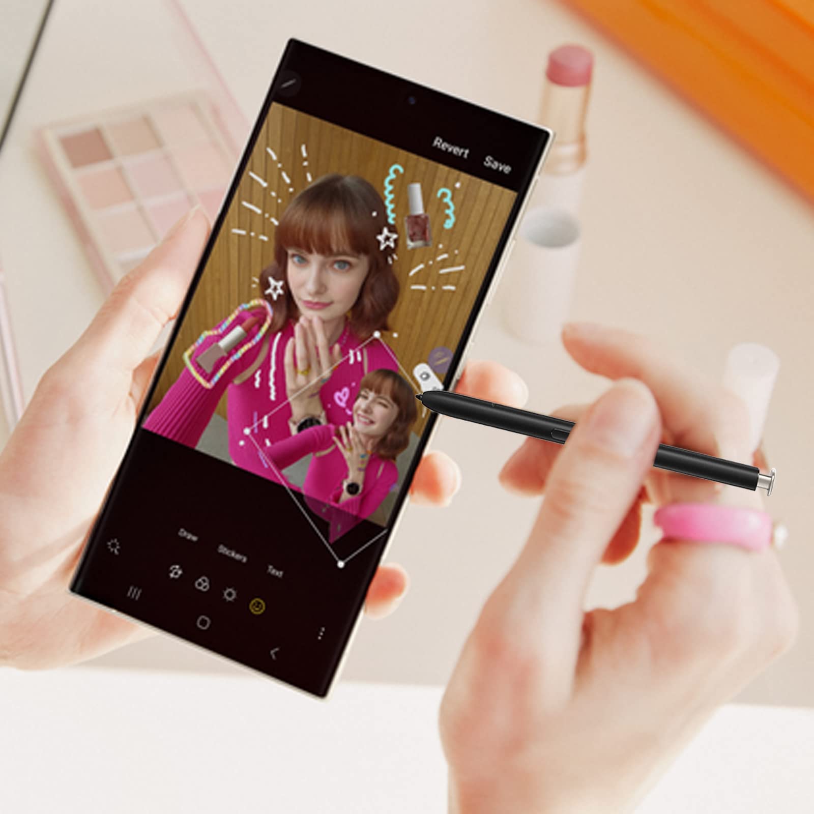 Amazon.co.jp: クリームホワイト Galaxy S23 ウルトラペン (Bluetooth 
