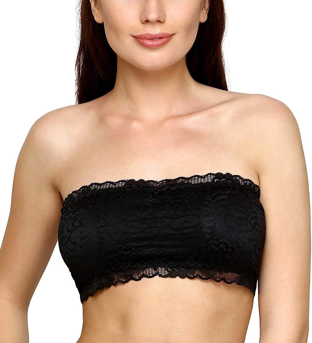 Shoppy Villa Women's Polyester Lightly Padded Non-Wired Bandeau Bra