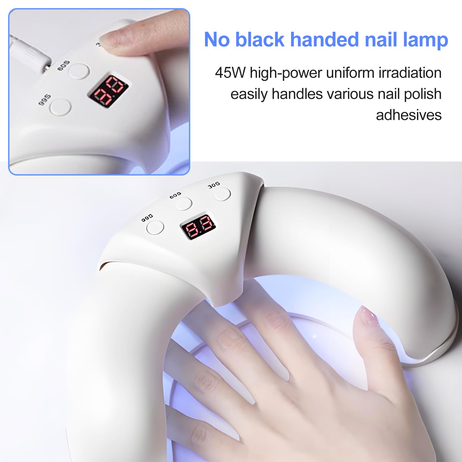 Appareil laser contre les champignons des ongles - Pour plusieurs ongles des mains et des orteils - Pour ongles endommagés et décolorés