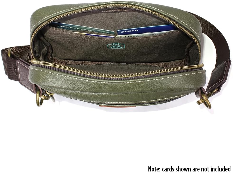 CHALA Mini Pack Women RFID Protected Sling Purse and Waist Bag with Two Adjustable Straps