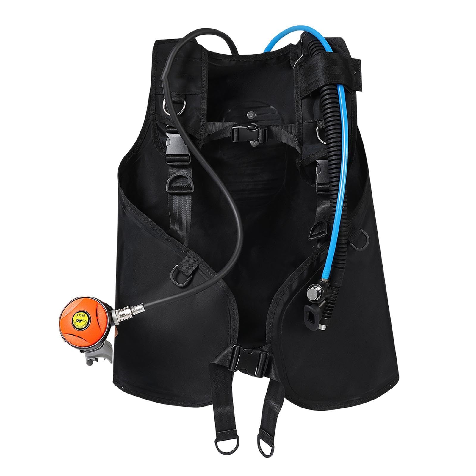 Gilet stabilisateur de plongée sous-Marine (50 cm x 110 cm) avec détendeur intégré. Idéal pour la plongée, Le Surf, Le Snorkeling et Les Sports Nautiques.