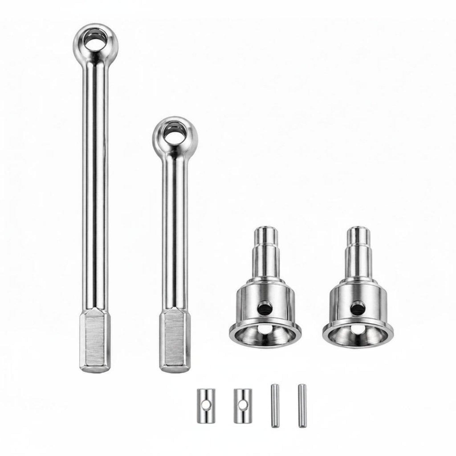 Front Axle Shaft High Strength Rear Axle Shaft Heavy Duty Steel Driveshaft for RC Hobbyists, Model Car Enthusiasts, Upgrade, Repair-image-24