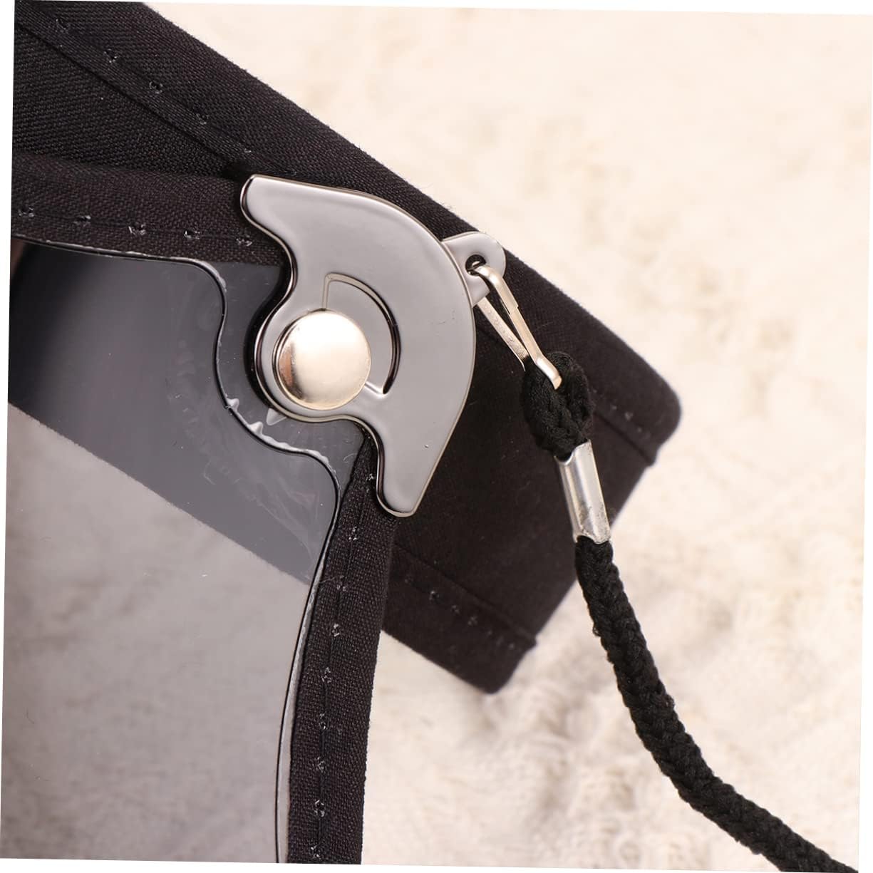 KOMBIUDA Protective Cap Face Cover Empty Cap Design for Comfort Sun Hat for Outdoor Activities One Size Fits Black