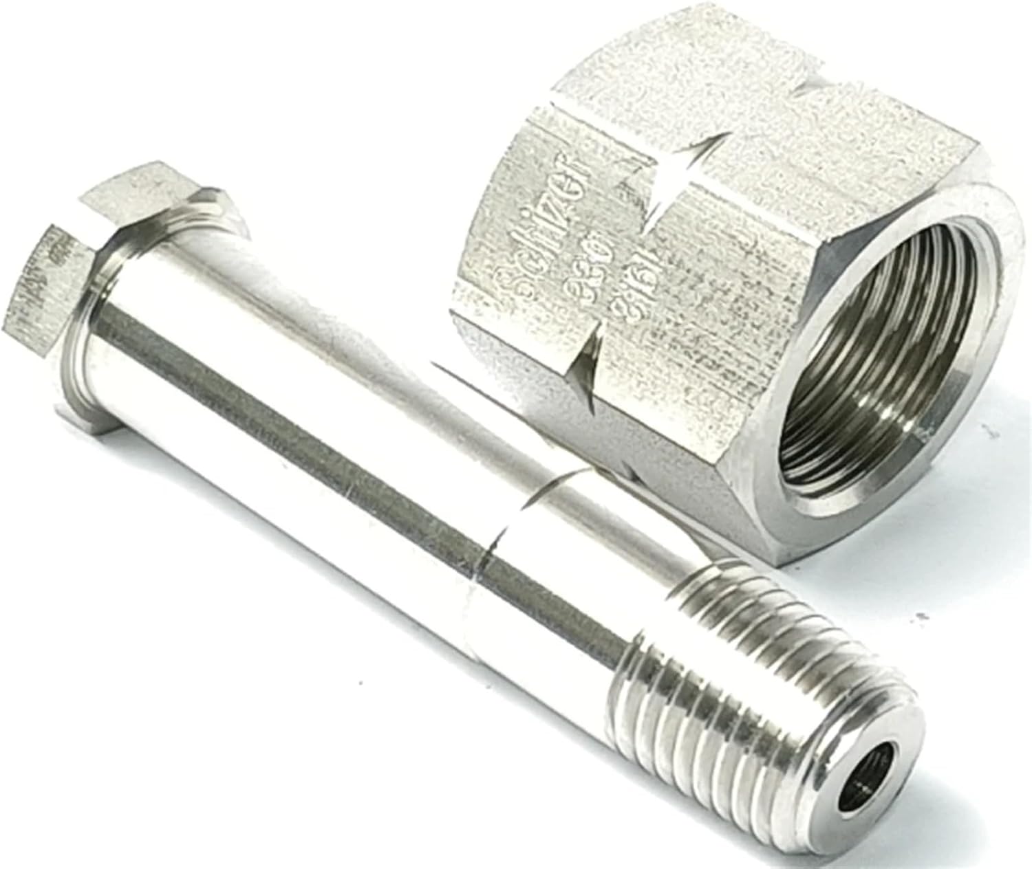 CGA320 to CGA330 1/4" NPT VCR Male Stainless Steel Pipe Fitting Connector - SUS316L Auto Weld End Plug Adapter, 1PCS(CGA330-1/4 NPT M)