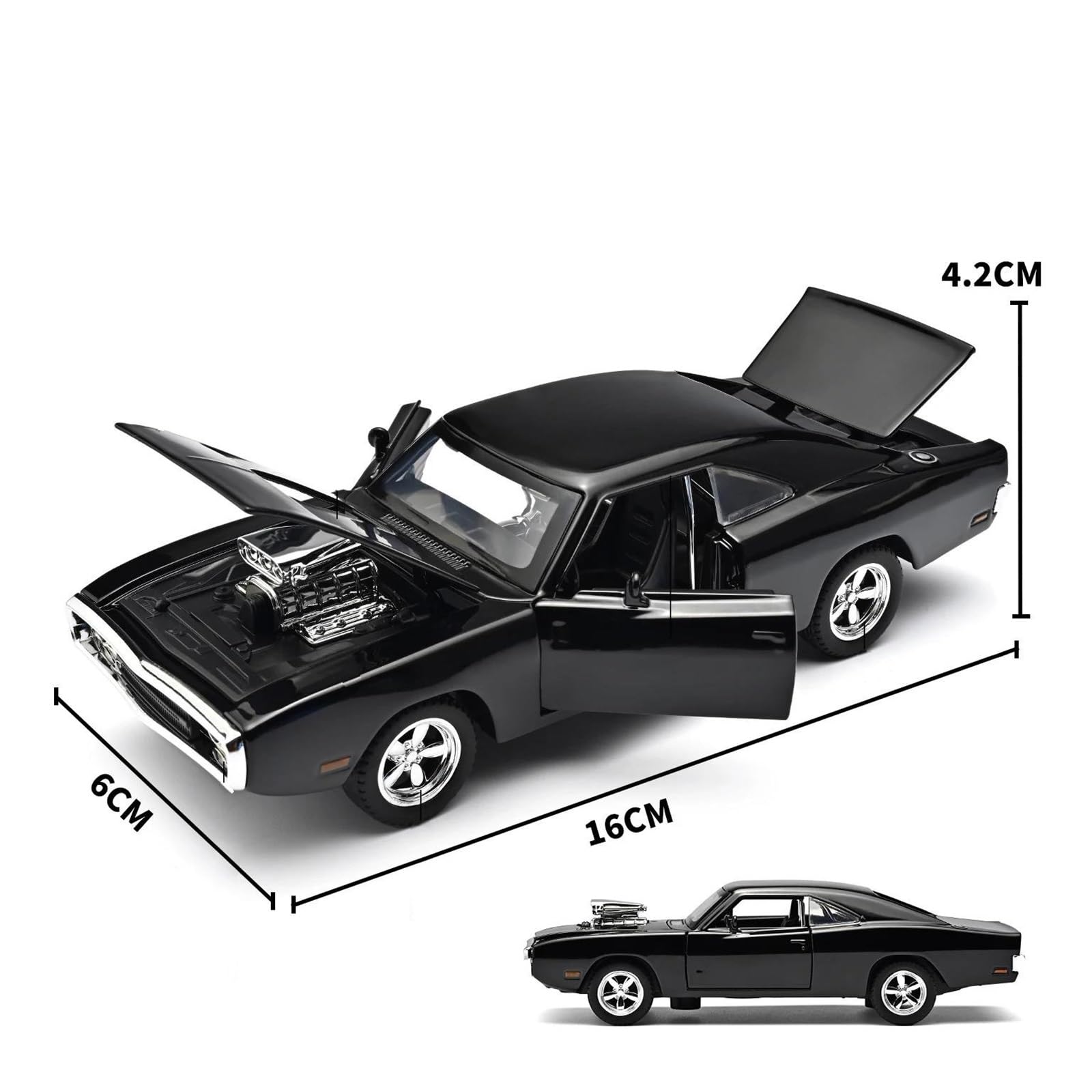 Modellino Diecast Modellismo da Collezione Auto Per Dodge Per Charger 1970 Modellino Auto