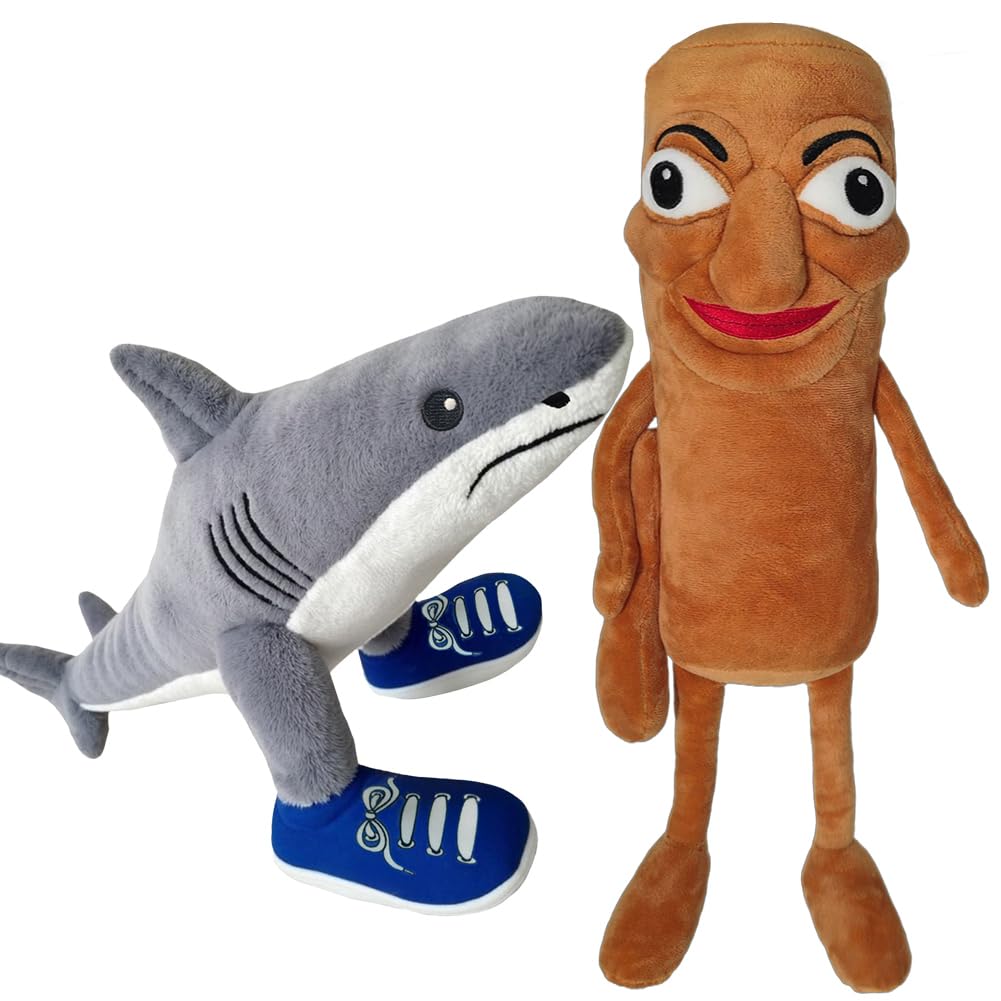 Italian toy Brainrot Peluche,Divertente Tralalero Tralala Peluche,Tung Tung Tung Sahur Plushie Morbido Per Bambini E Adulti,Idea Regalo Per Fan Collezionisti. (2PCS)