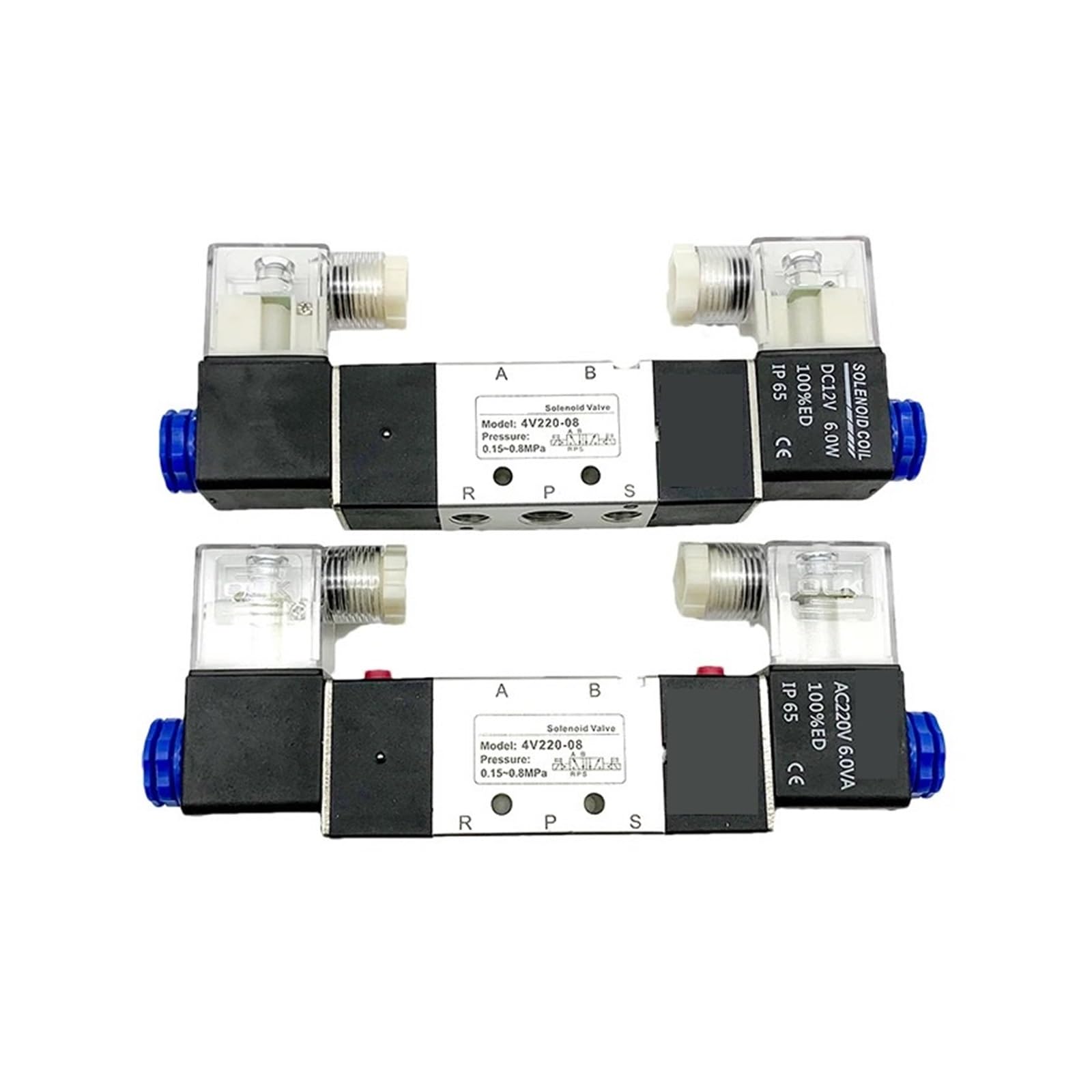 Électrovanne pneumatique 5/2 4V120-06 AC220V à double bobine