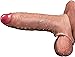 Consolador hombre, juguete sexual, extensor de pene - Funda pene, pene realista - 'Calorías' Diseño Realista, Textura de Piel y Detalles, Flexible y Suave, Anillo para Retraso de Eyaculación