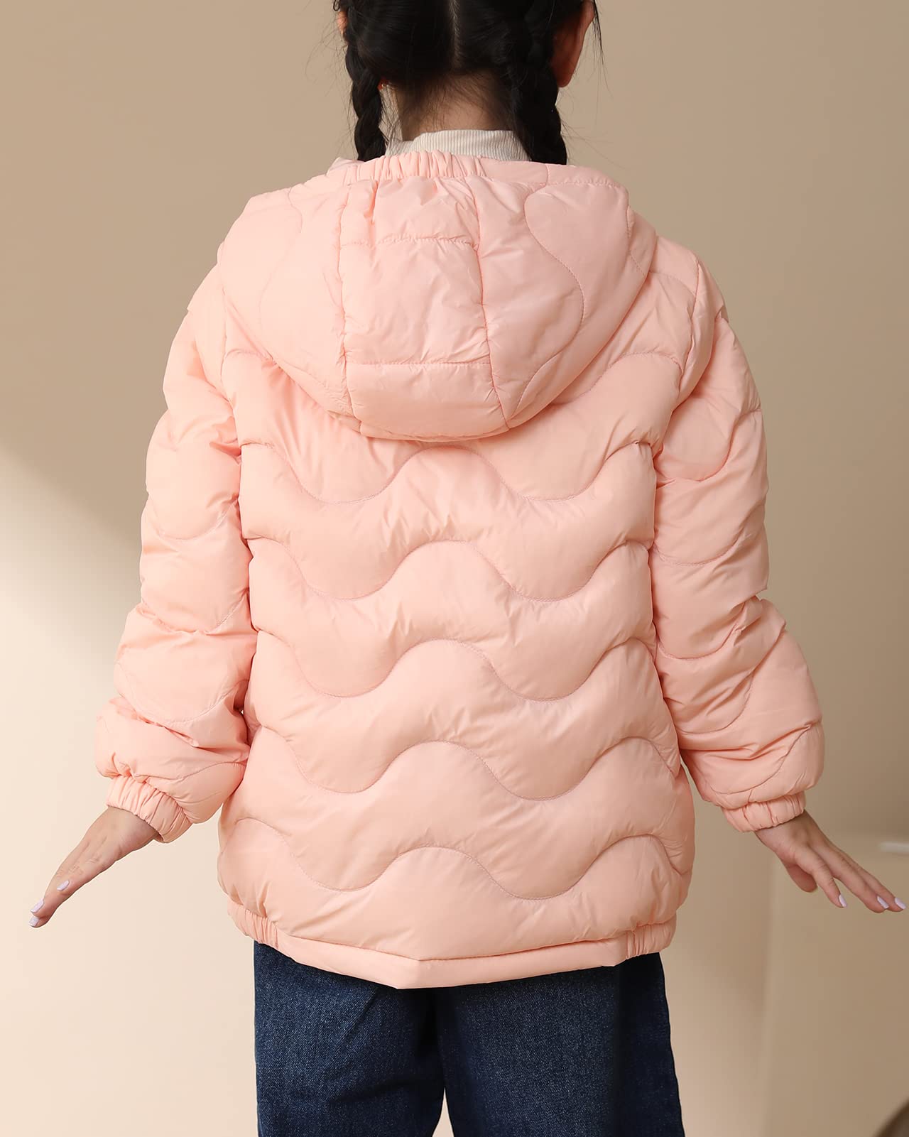 Bambini Invernale Cappotto con Cappuccio Leggero Giacche di Piumino Capispalla Caldo Inverno per Ragazzi e Ragazze