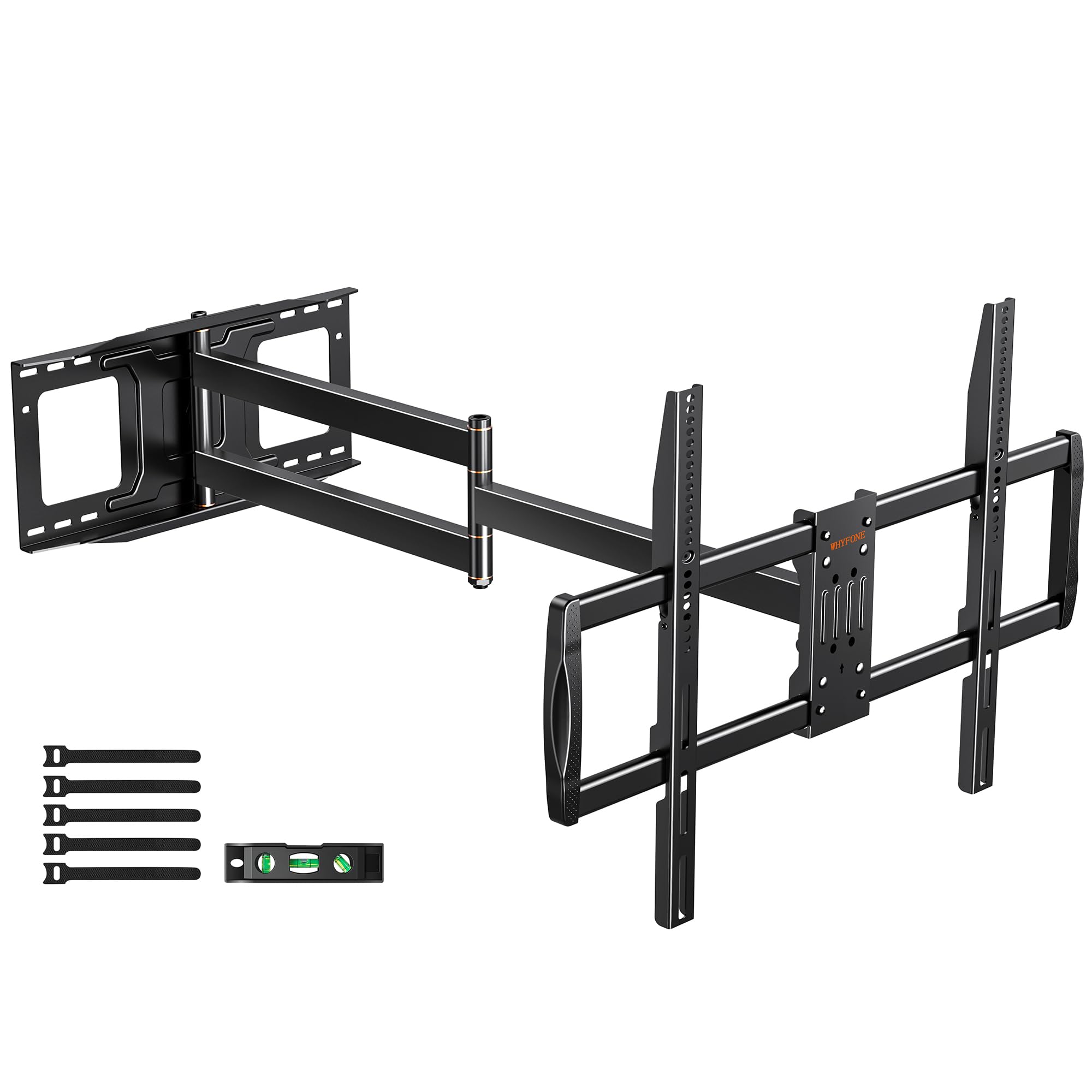 Soporte TV Pared con Brazo Largo de 1090 mm para Pantallas Planas y Curvas de 42-110 Pulgadas, Sujeción TV Pared Inclinable y Giratorio con Brazo Articulado VESA Máx 900x600 mm hasta 80 kg