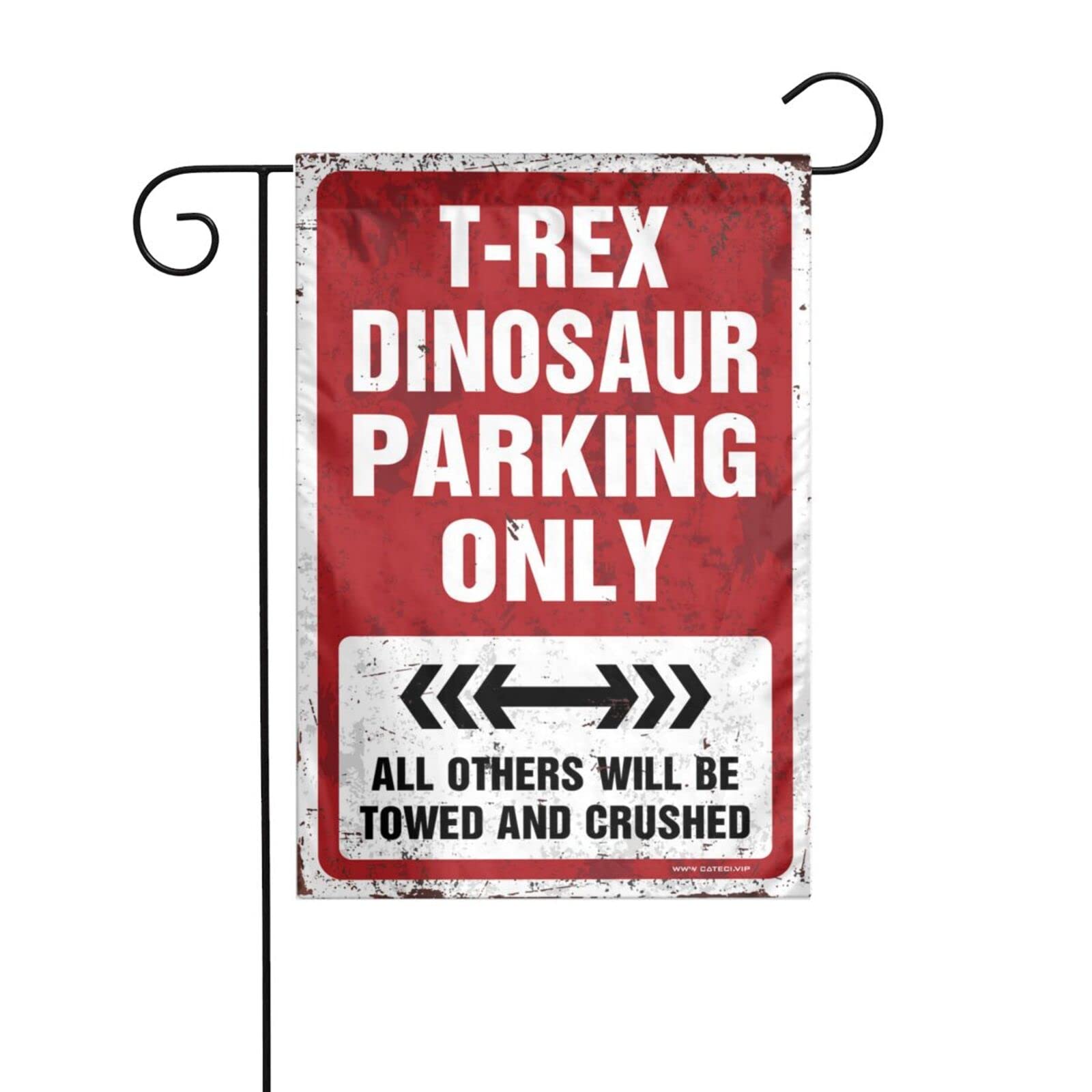 Spring Garden Flag T-Rex Dinosaur Parking Only Garden Flag Small Garden Flag Gardenn Flag ( Size : 30X46CM )