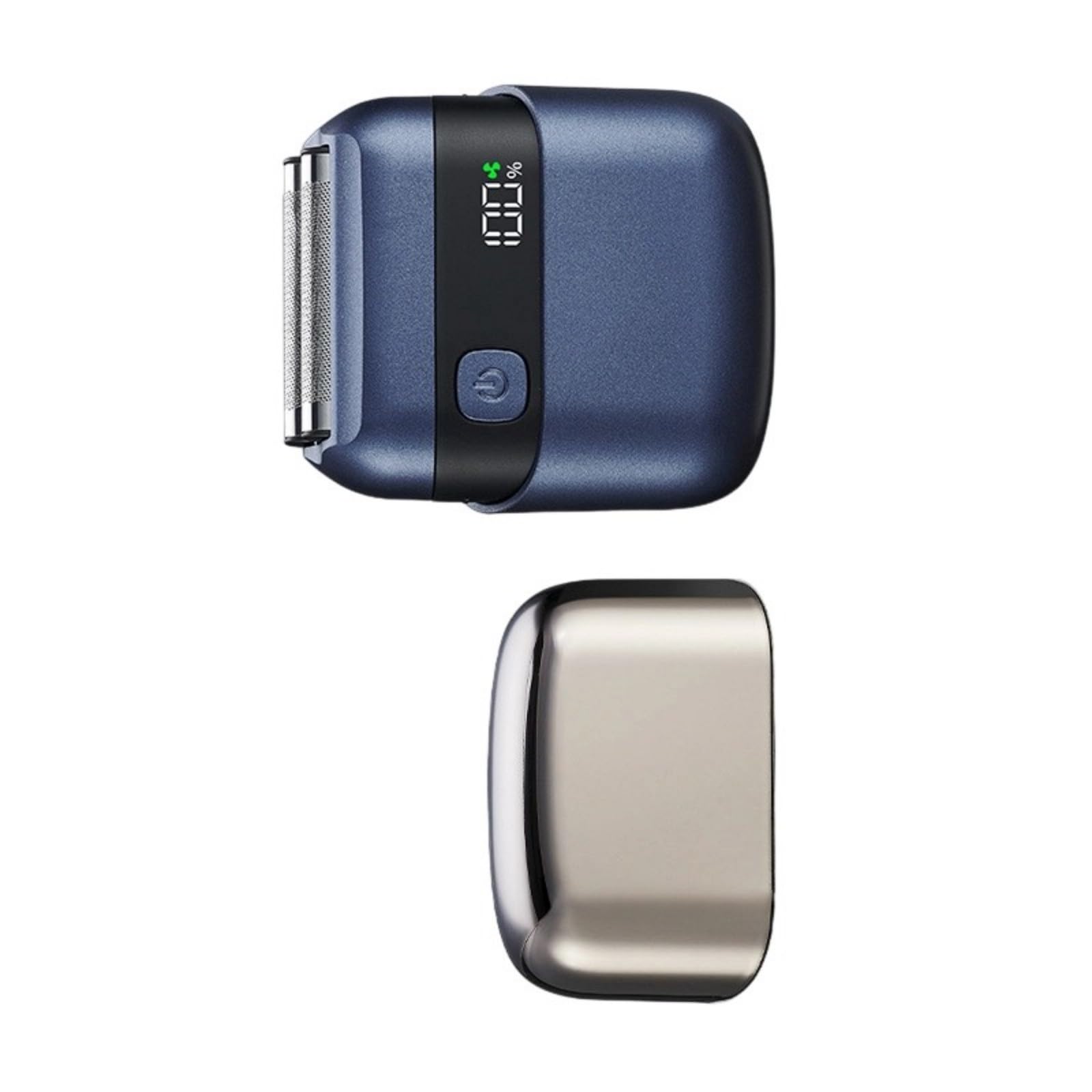 Piccolo rasoio elettrico per rasatura liscia con pannello LCD IPX7 resistente all'acqua e leggero per viaggi Rasoio rotante compatto con intelligente e lavabile