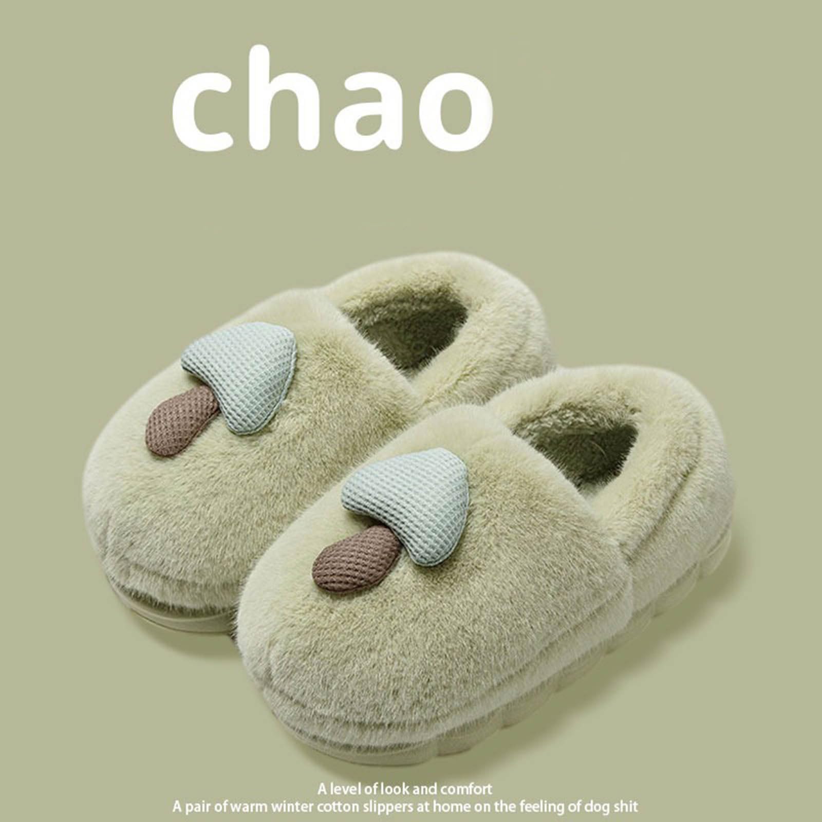 Pantuflas para mujer y hombre, retro, suaves, cálidas, para Navidad, lindas, a cuadros, acogedoras, para interiores y exteriores