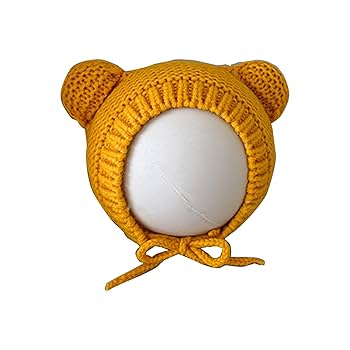 Amazon.co.jp: かわいいクマの耳ベビー帽子子供ニット帽子双耳と