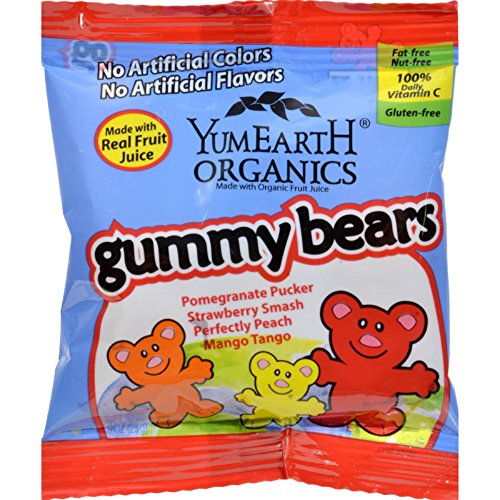 Yummy Earth Organic Gummy Bears Case of 24 .9 oz