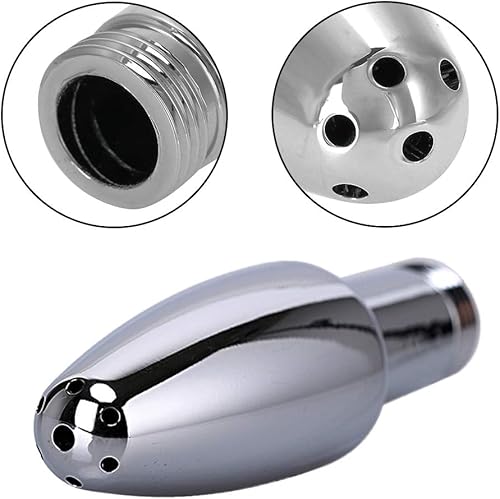 Miniatura 4 de Ducha de mano con enema de metal, sistema de boquilla de 3 cabezales para kit de limpieza colónica, con manguera de ducha de 59 pulgadas (2 estilos)