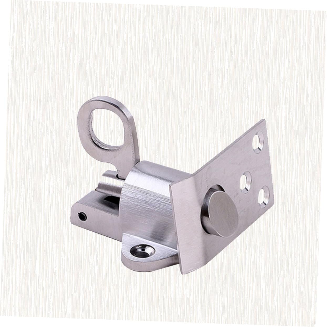 Mipcase 2 Pezzi bullone di sicurezza della porta acciaio inox serratura door lock bullone della molla della porta catenaccio della porta blocco di sicurezza delle porte Silver