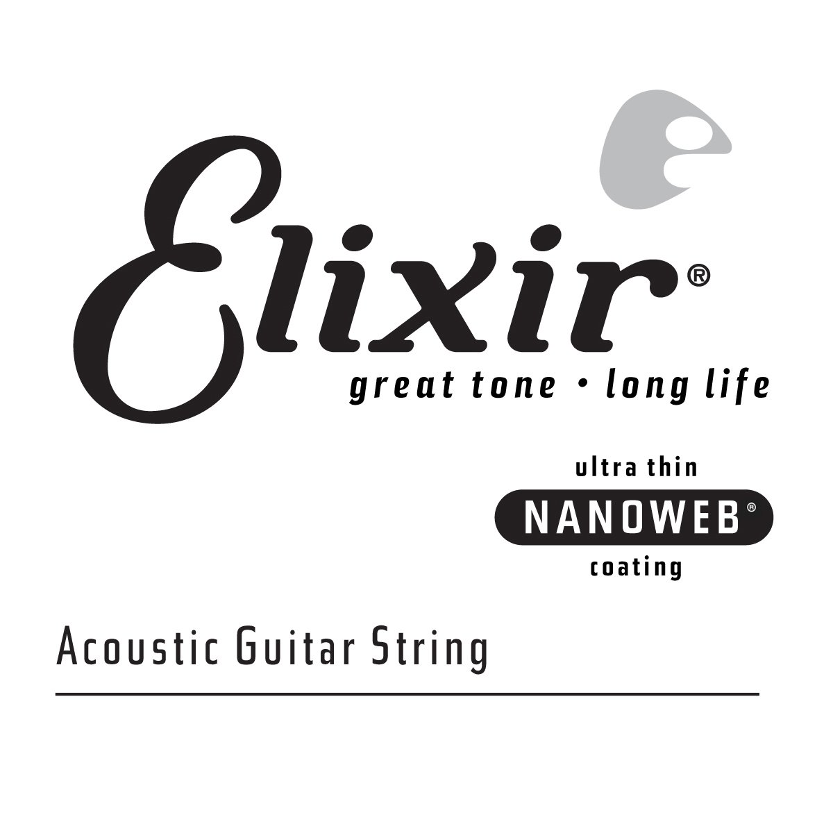 ElixirStrings Acoustic 80/20 Bronze Single String with NANOWEB® Coating (.059)