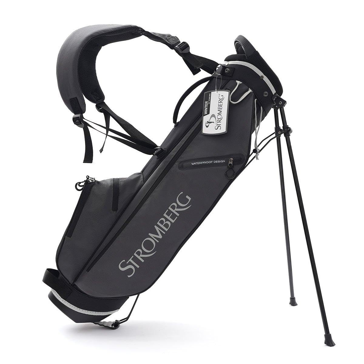 Stromberg Weather Tech Mini Golf Carry Bag – Ultralight 1.4kg Stand‑Free Walking Bag with 4‑Way Dividers & Multiple Storage Pockets