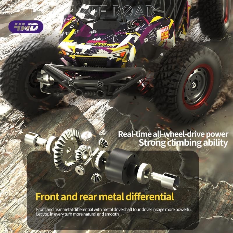 Image of Brushless RC Car, 70Km /H, 16106 Pro, High Speed RC Car, RTR, 1 /16 4WD Off-Road Drift Brushless Crawler RC Truck for Adults Multicolor