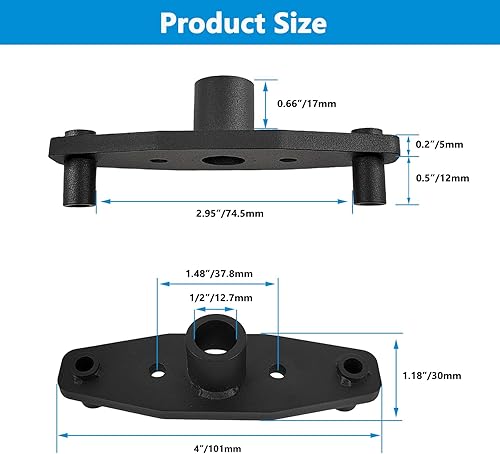 Miniatura 2 de Kit de plantilla de clavija para estante flotante, guía de taladro, carpintería para taladro recto de 12 pulgada, plantilla de taladro de clavija