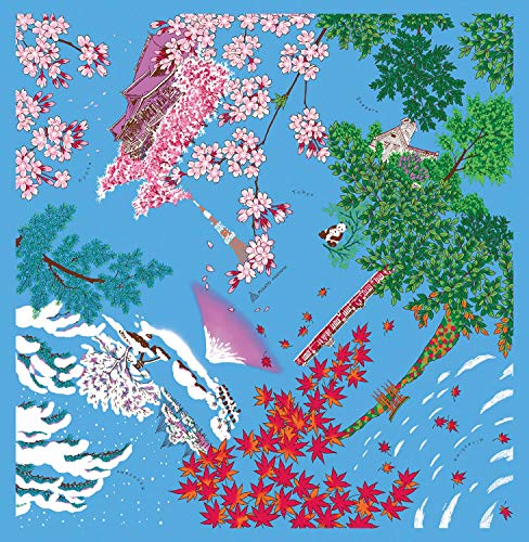 風呂敷 大判 ふろしき 日本の四季 112cm 綿 日本製