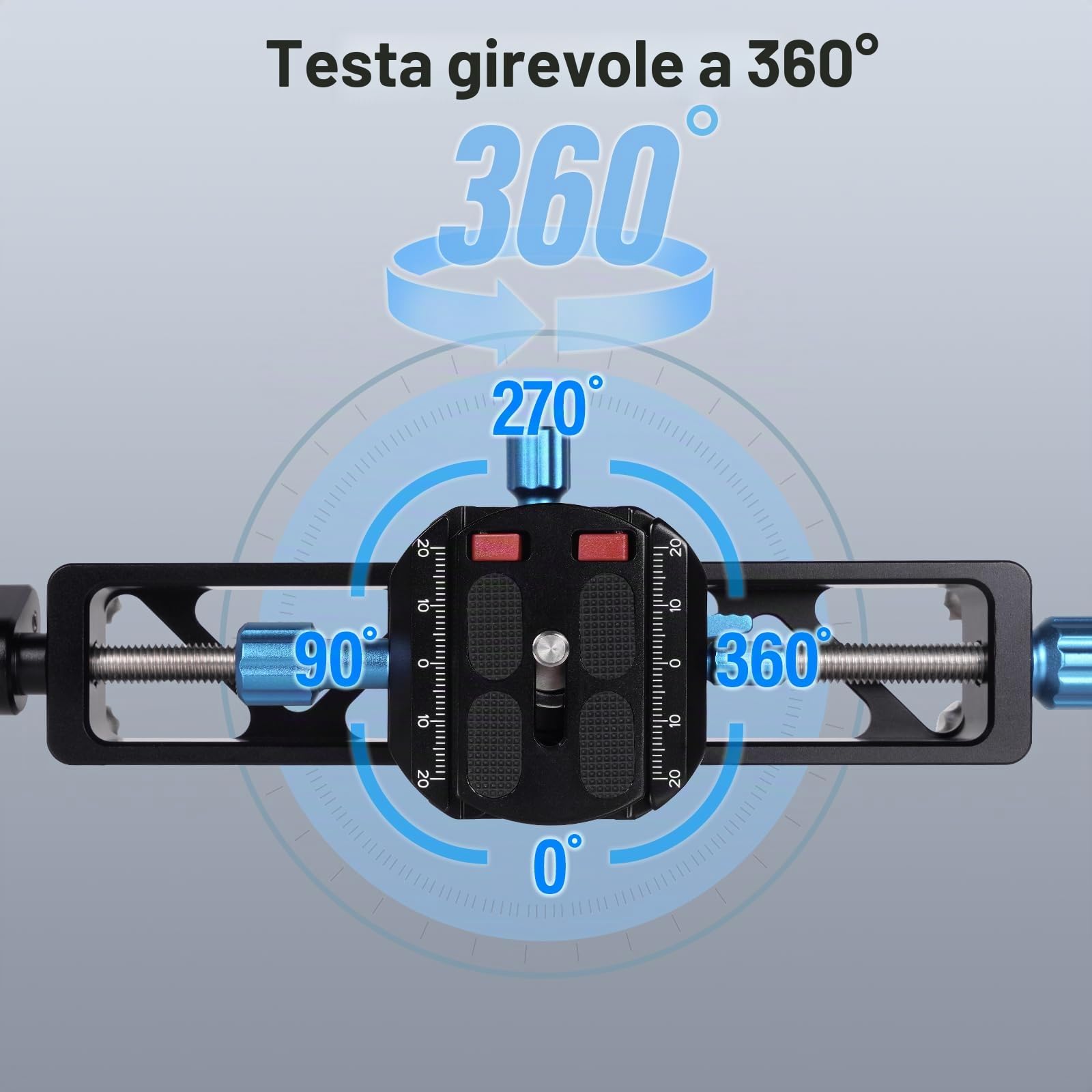 SIRUI Guida di Messa a Fuoco Macro, Regolazione Rapida per Primi Piani e Fotografia Macro Guida di Messa a Fuoco Precisa con Piastra QR con Testa Rotante a 360°, Piedini Staccabili, MS18