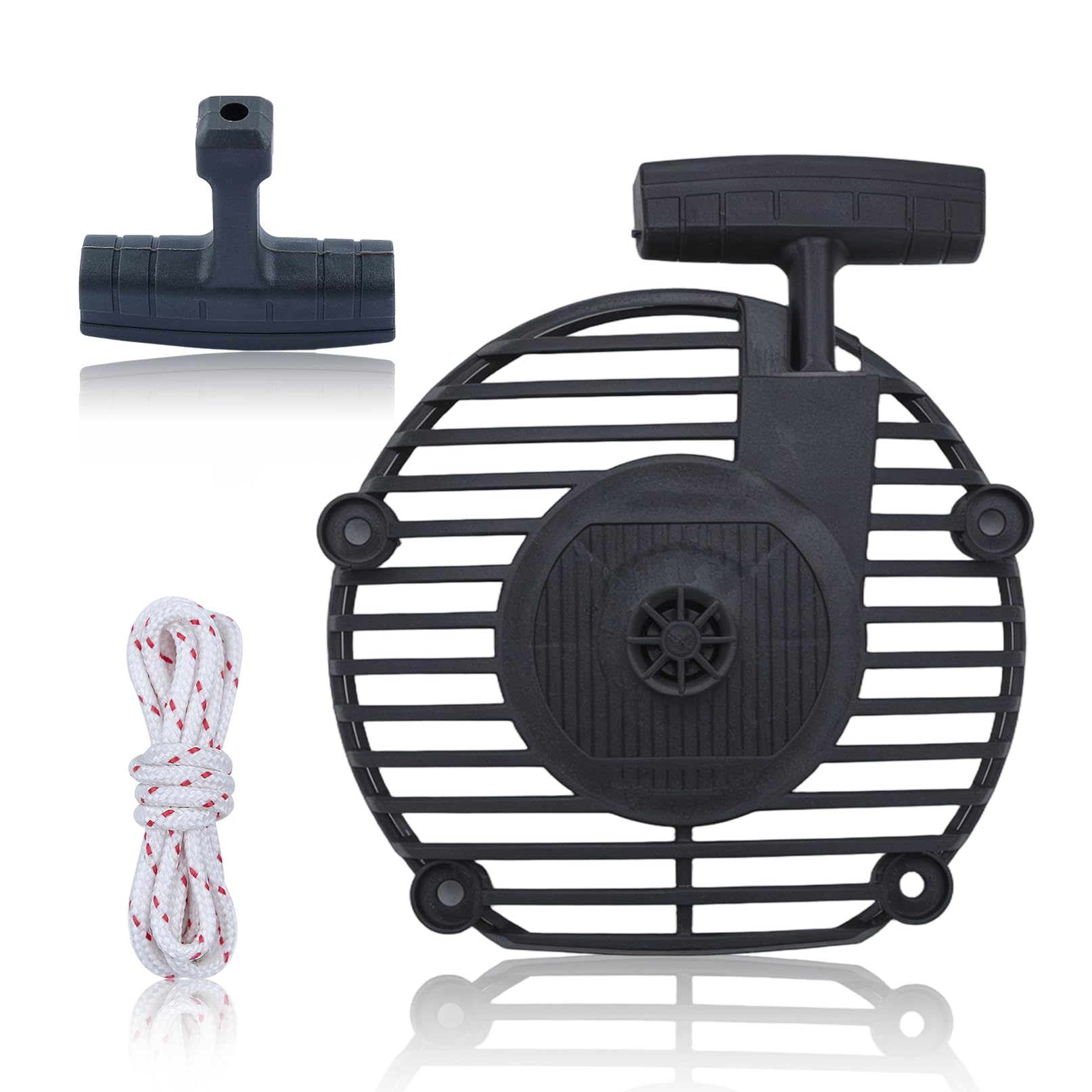 AUMEL Recoil Starter for Husqvarna 125BX 125B 125BVx 125BV HVA125BVX HVA125BX HVA125B 35874122 HVA125B with Recoil Starter Handle and Pull Cord 545111701 545111801 (1)