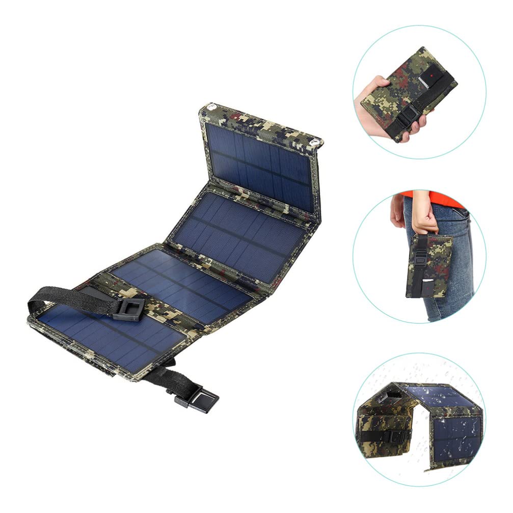 BESPORTBLE Chargeur Solaire Pliable pour Extérieur Chargeur Secteur Et USB Outil De Charge Solaire Pratique