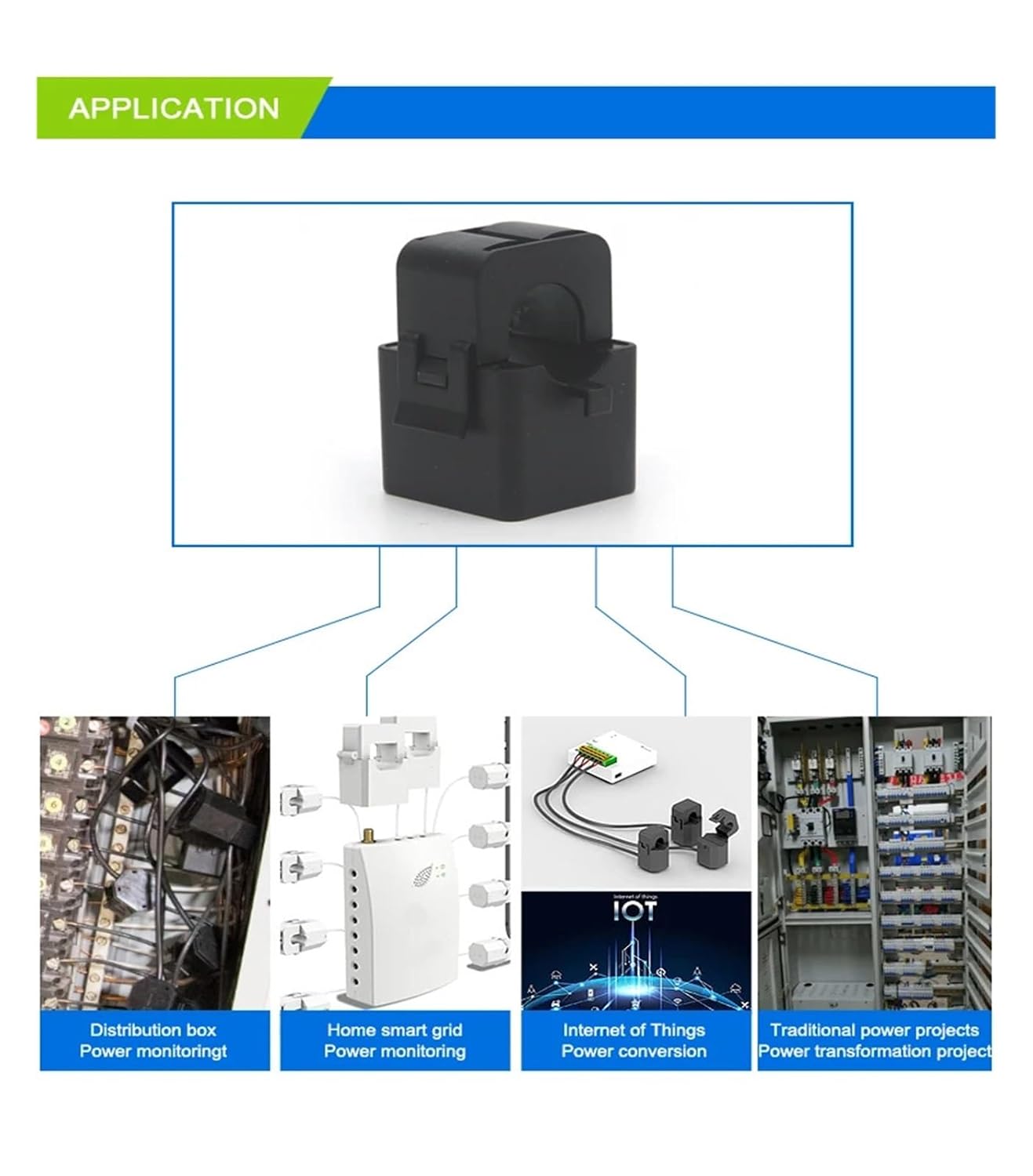 電流変圧器クランプ、OPCT16AL クランプ CT AC 5A 15A 20A 30A 40A 50A 60A 100A / 1V  ZCT-1100｜クランプ式交流電流センサー/漏れ電流計測用｜微少・漏電測定用交流電流センサー｜交流電流センサ | 製品紹介 | マルチ計測器株式会社  ZDIEVYPP AKH-0.66/K K-φ36 300-400A ... KCT-16クリップタイプ変流器スプリットコア電流変圧器家庭用充電パイル(1.5V)
