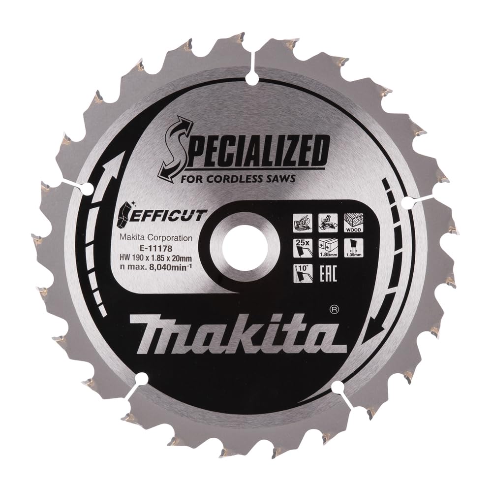 Makita Silver E-11178 Tct Efficut Saw Blade 190X20x25t