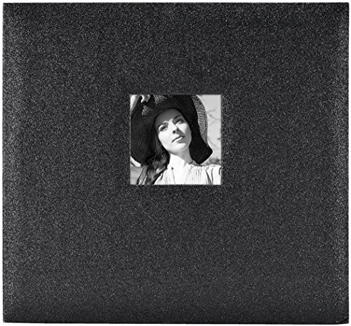Image of MCS Expandable 10-Page Glitter Scrapbook Album with Photo Opening Cover and 12 x 12 Inch Pages, 13.5 x 12.5 Inch, Black Diamond |(Pack of 4)