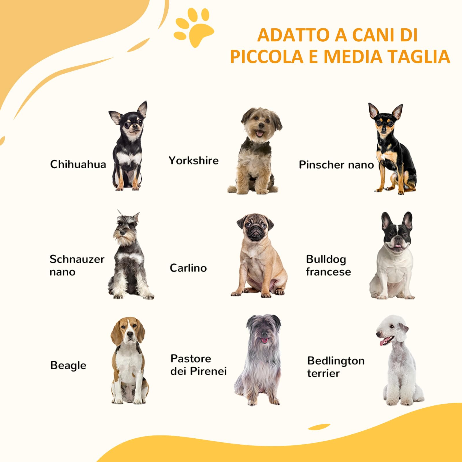 PawHut Cancellino per Cani con 4 Viti Regolabili e Nastro Adesivo, Cancello per Cani in Metallo e Plastica, 74-100x76cm, Bianco