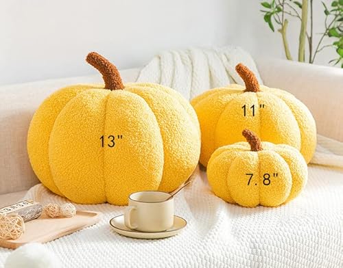Maxpetus 3D Simulated Pumpkin Pillow Plush Pillow Sofa Cushion (13Inch, Brown) #TOP2