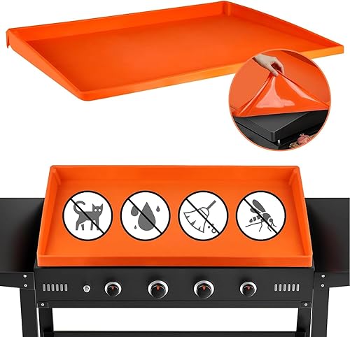 Alfombrilla de silicona de 36 pulgadas para Blackstone, cubierta de parrilla antiadherente de grado alimenticio de borde completo, resistente y