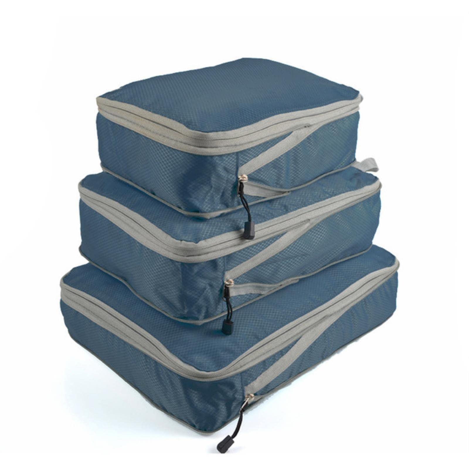 1 szt. Kostki do pakowania Składana wodoodporna torba podróżna do przechowywania Walizka Nylon Przenośna z torebką Organizator bagażu – duży 40X30CM Tylko 1, czarny (niebieski, błękitny średni Tylko