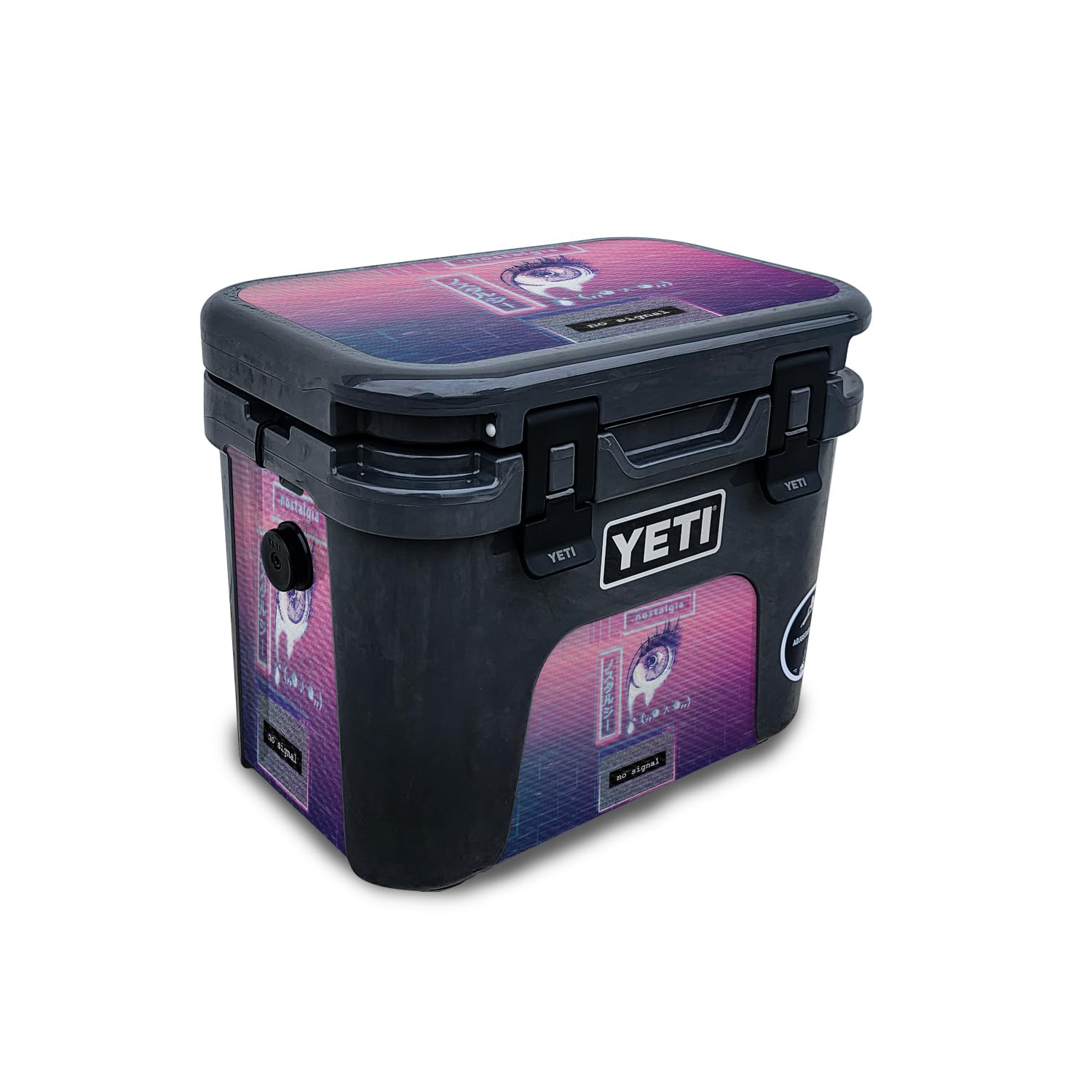 Carbon Fiber Skin Compatible With Yeti Roadie 15 Hard Cooler - Sad Nostalgia - Premium 3M Vinyl Protective Wrap Decal Cover - Easy To Apply | Crafted in the USA by MightySkins