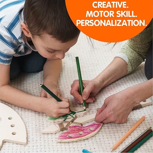 Miniatura 4 de CG - Home & Games Hachas de madera para niños – Paquete de 3 hachas de juego hechas a mano – Juguetes de juego al aire libre para niños de 8 años en