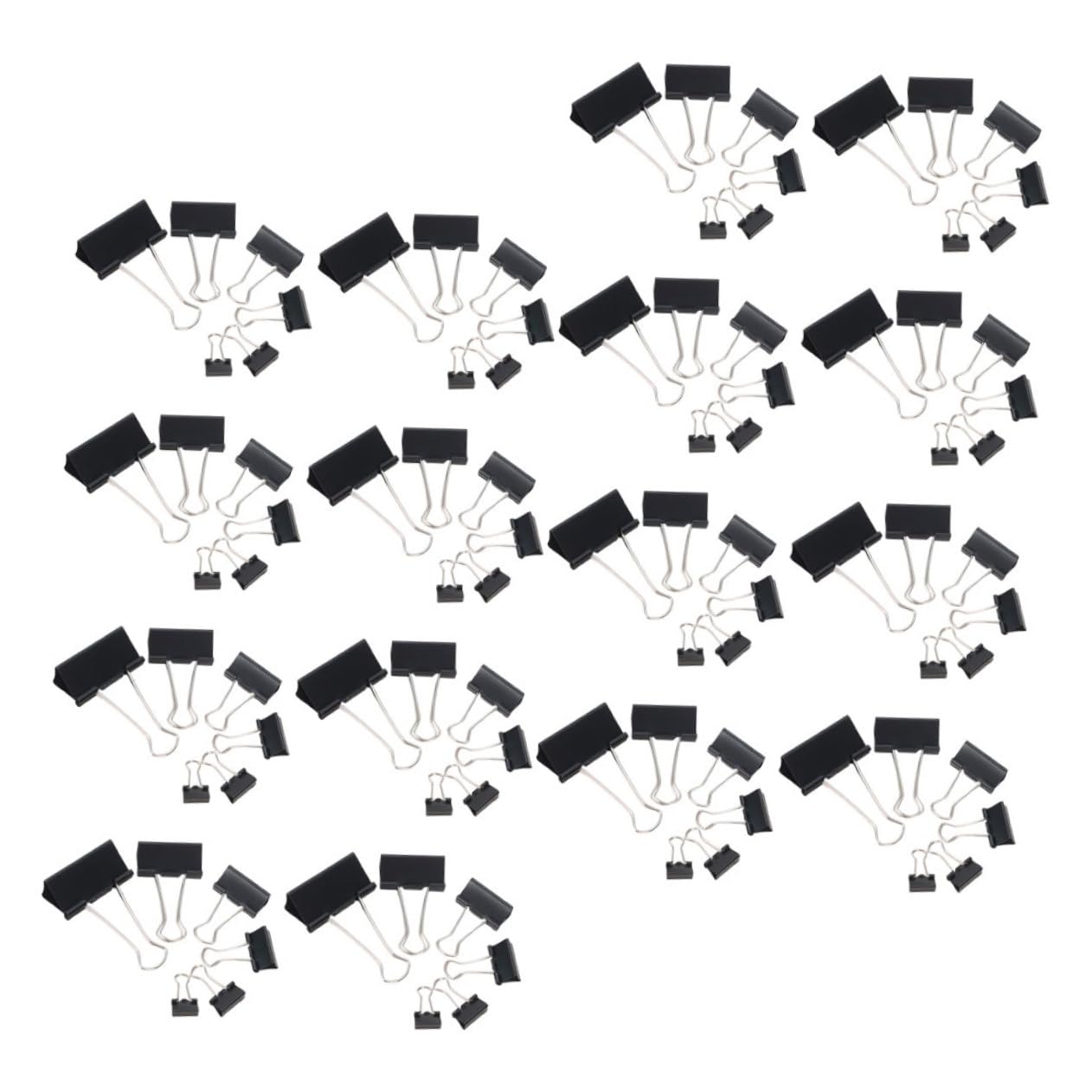 Sewroro 120 Piezas Clips para Carpetas de Metal Clips Grandes Resistentes para Oficina y Hogar Agarre Fuerte para Encuadernadores Metálicos