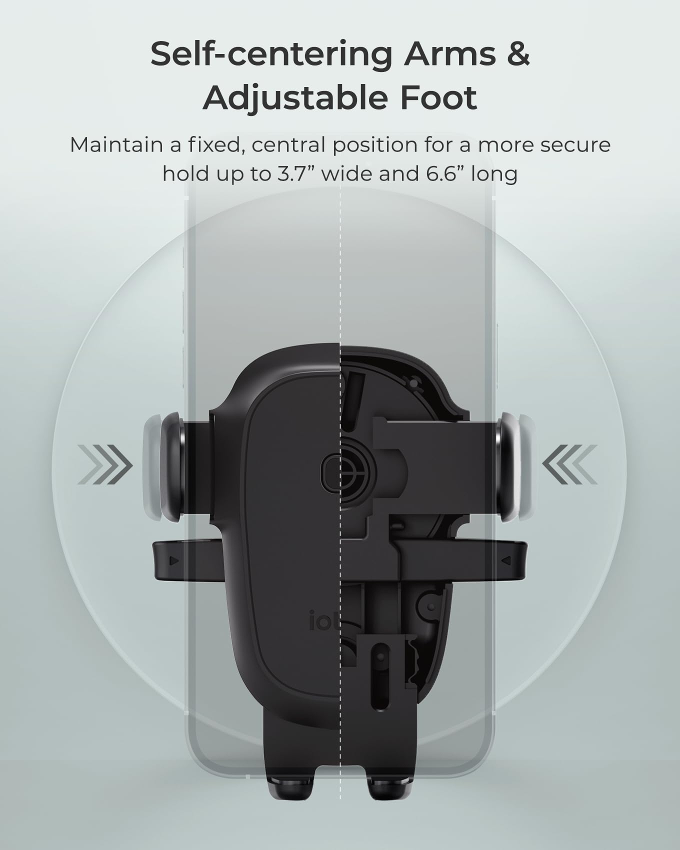 iOttie Easy One Touch Wireless 3 Supporto per bocchetta dell'aria dell'auto, supporto per telefono a ricarica rapida Qi, morsetto automatico con una mano, clip di ventilazione sicura, visualizzazione