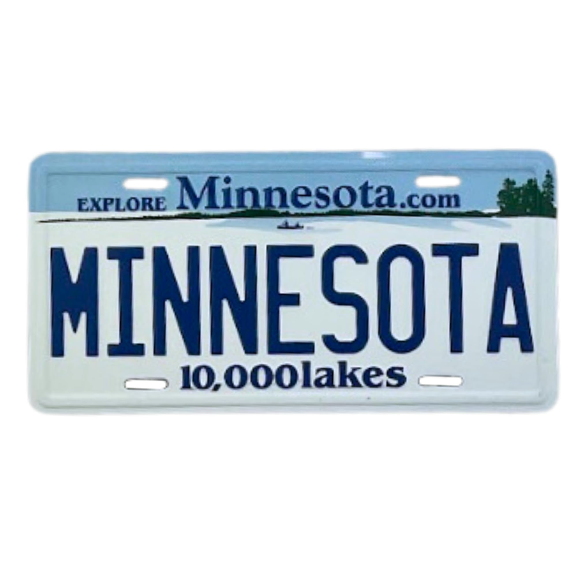 Mad Mags Small Minnesota License Plate Magnet, Collectible State Souvenir, 3.5 x 1.75
