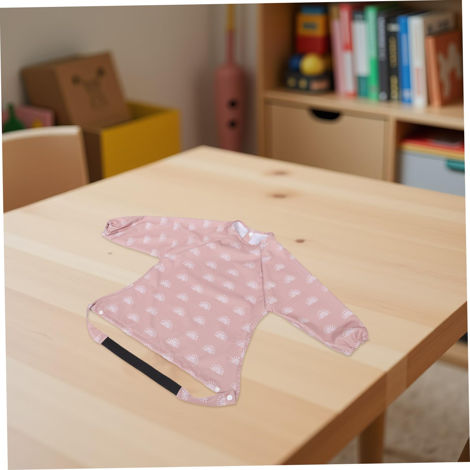 2 Stück Wasserdichte Schürze mit Langen Ärmeln Verschmutzungsresistente Fütterungsschürze für Junge Mädchen und Kleinkinder Dickes Herbst-winter-material Einfach an Auszuziehen