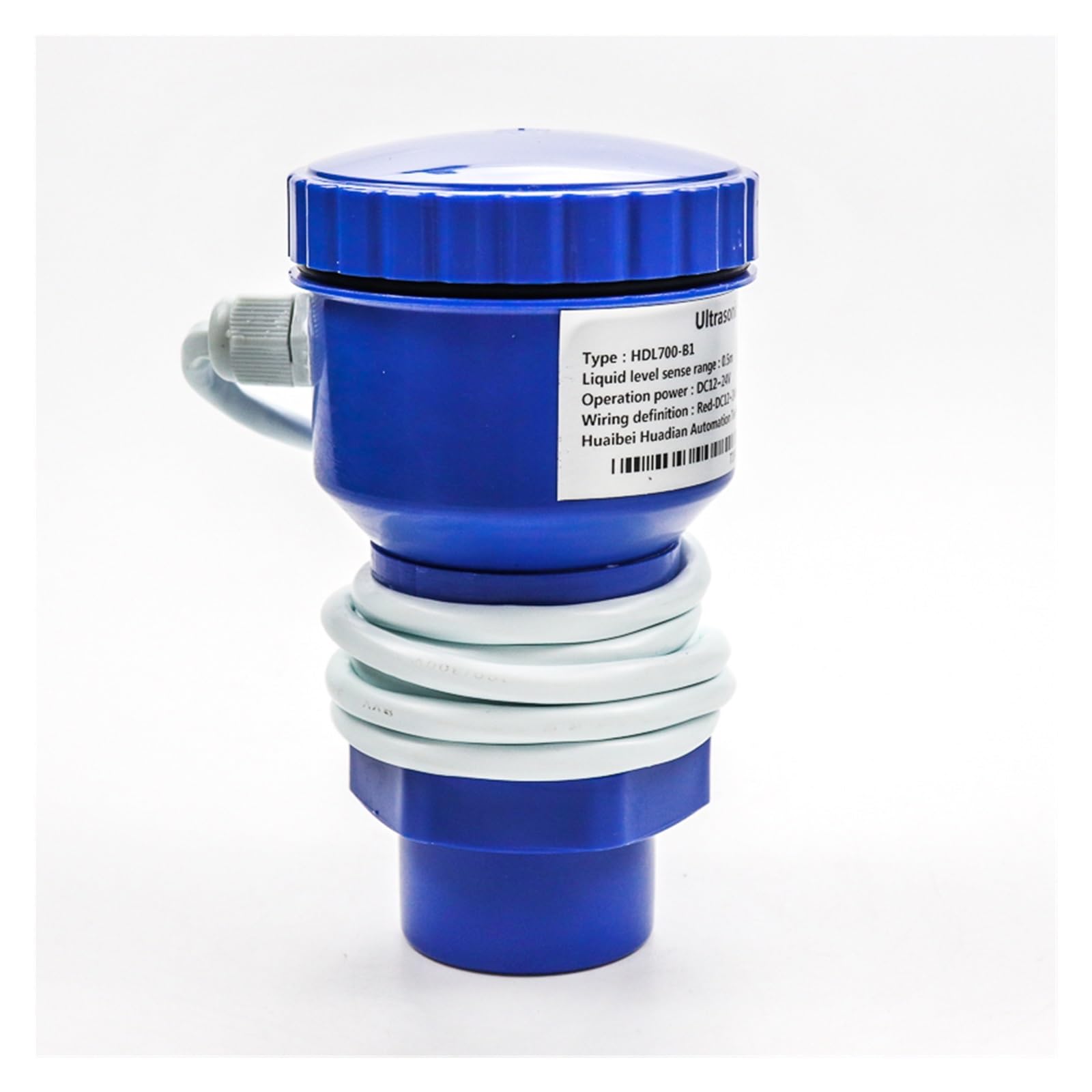 Caudalímetro ultrasónico, Medidor de nivel de tanque de agua ultrasónico, rango de 5M, 4-20Ma, Sensor de nivel ultrasónico, medidor de flujo de canal abierto(5M 4-20mA)