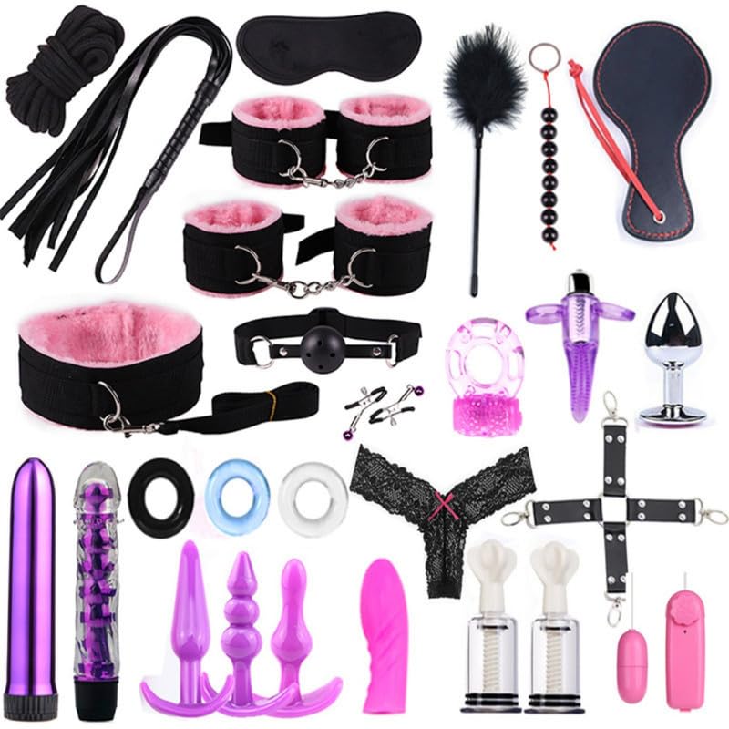 28 Pcs Nylon Fitness Set Accesorio, Accesorio De Ejercicio Ajustable para El Entrenamiento De Rally (Rosa)