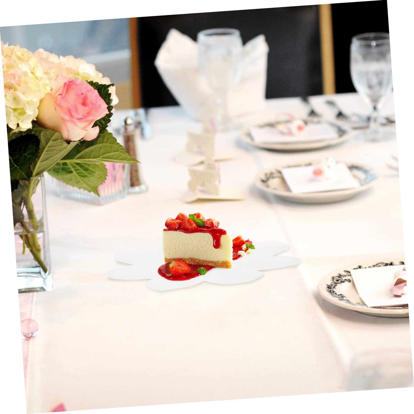 Gatuida Platos Desechables Forma De Flor Para Fiestas Bodas Y Cumpleaños Decorativos Y Prácticos Y Ecológicos 20 Piezas X 5
