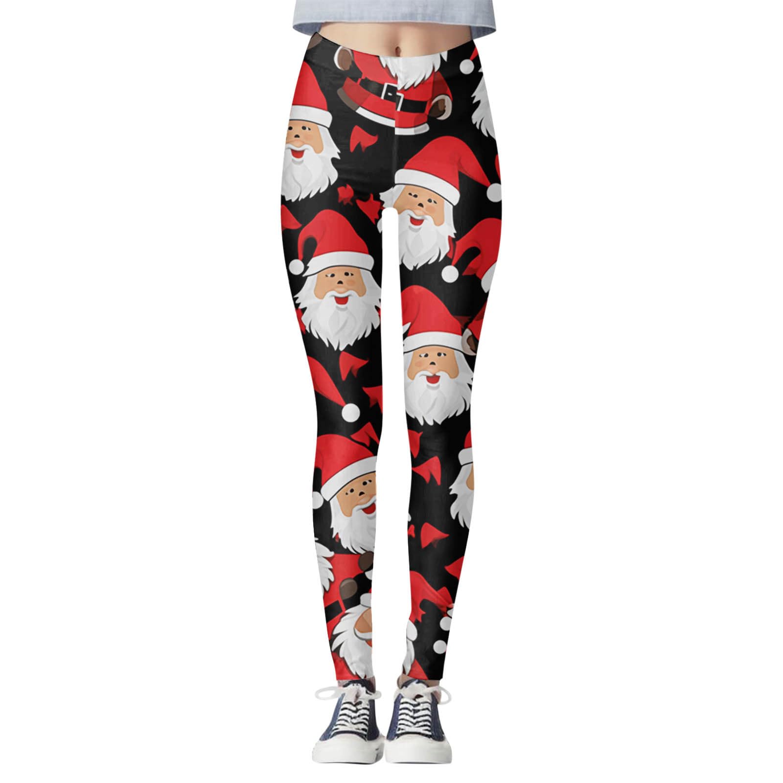 Fine Tights Women Christmas Print Tights Leggings Control Yoga Sports Leggings for Women Leggings with High Waist Hat Worst Beer in the World