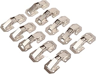 10Pcs/Set Hinge Easy Installation Type Cabinet Cupboard Wardrobe Door Furniture Corner Folded Hinge
